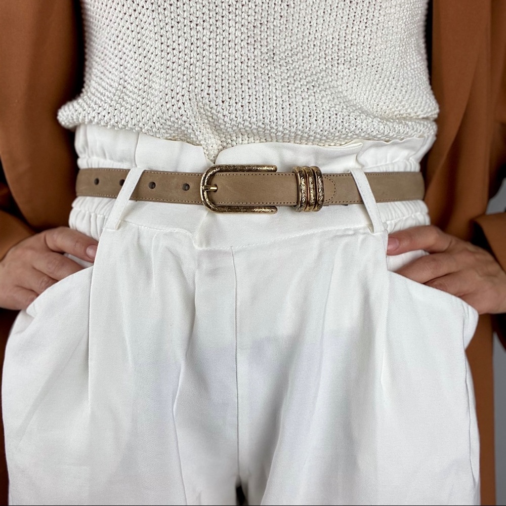 Brighton vintage 90s suede leather belt